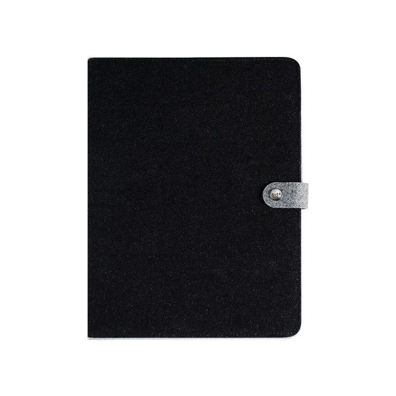 Black gray Креативный корейский B5 Джинсовый чехол милый каваи школы и офиса эскиз кольцо связывающее молочный Органайзер еженедельник записная книжка - Цвет: Black gray