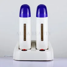 Прибор для депиляции волос с нагревателем воска 110 В 220 В, 2x100 мл, прибор для депиляции, бритвенное лезвие для Восковой Терапии