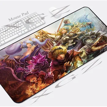 

XGZ Anime Boy Girl Custom Large Mouse Pad for Csgo LOL Dota2 Black Locking Edge Computer Table Mat Slip 900x400/600x300 Xxl