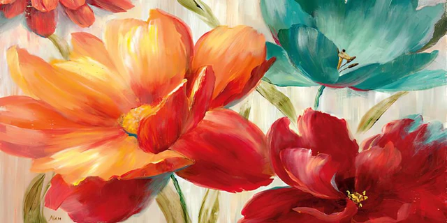 Colorful Flower Posters And Prints Abstract Oil Painting Printed On Canvas Wall Art Pictures For Living Room Sofa Home Decor 0630 flowers 11
