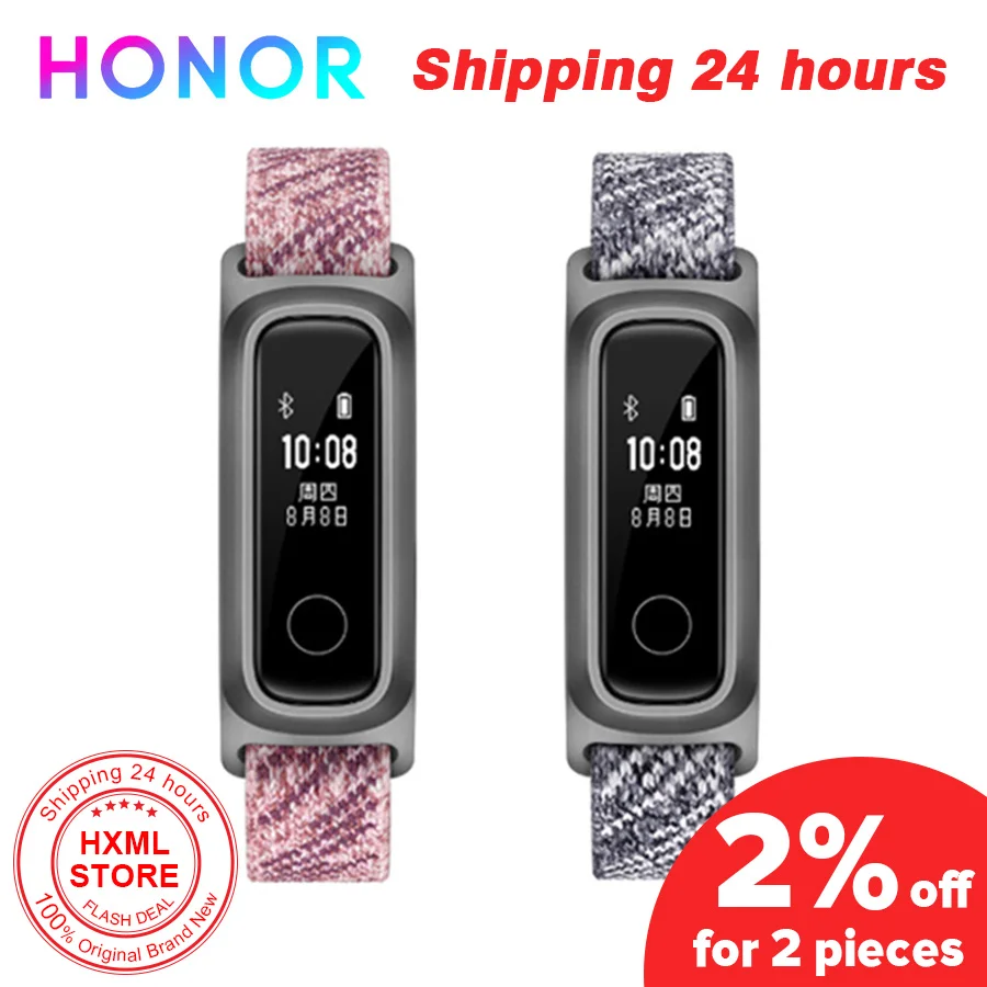 

Original Honor Band 5 Basketball Version Footwear New Smart Wristband AMOLED Heart Rate Fitness Sleep Tracker Water Resistant
