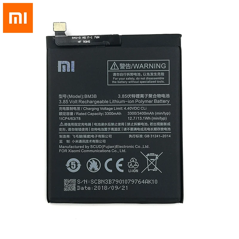 

Xiaomi NEW Original 3400mAh BM3B for Mi 5 4C Max Mix 2 Max2 Mix2 Quality Battery+Tracking Number