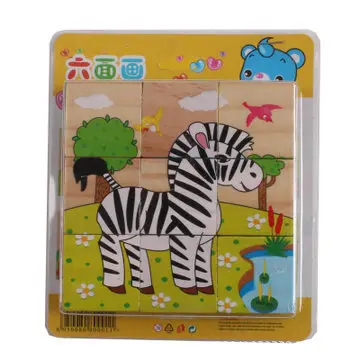 

Manufacturers Direct Selling Wood 9 Tablets 6 Face Painting 3D Puzzle Model Children'S Educational Science Wooden Toys 8 Style