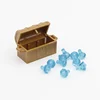 1 box 10 blue gem