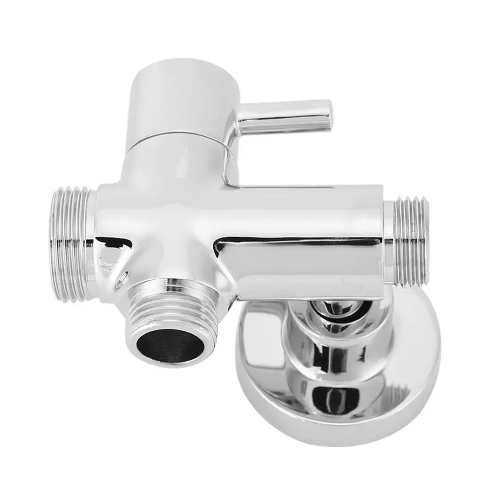 G1/2" Shower Diverter Hose Bathroom Showerhead Water Separator with Base Fitting Adapter Connector for Angle Valve Bath Shower Arm