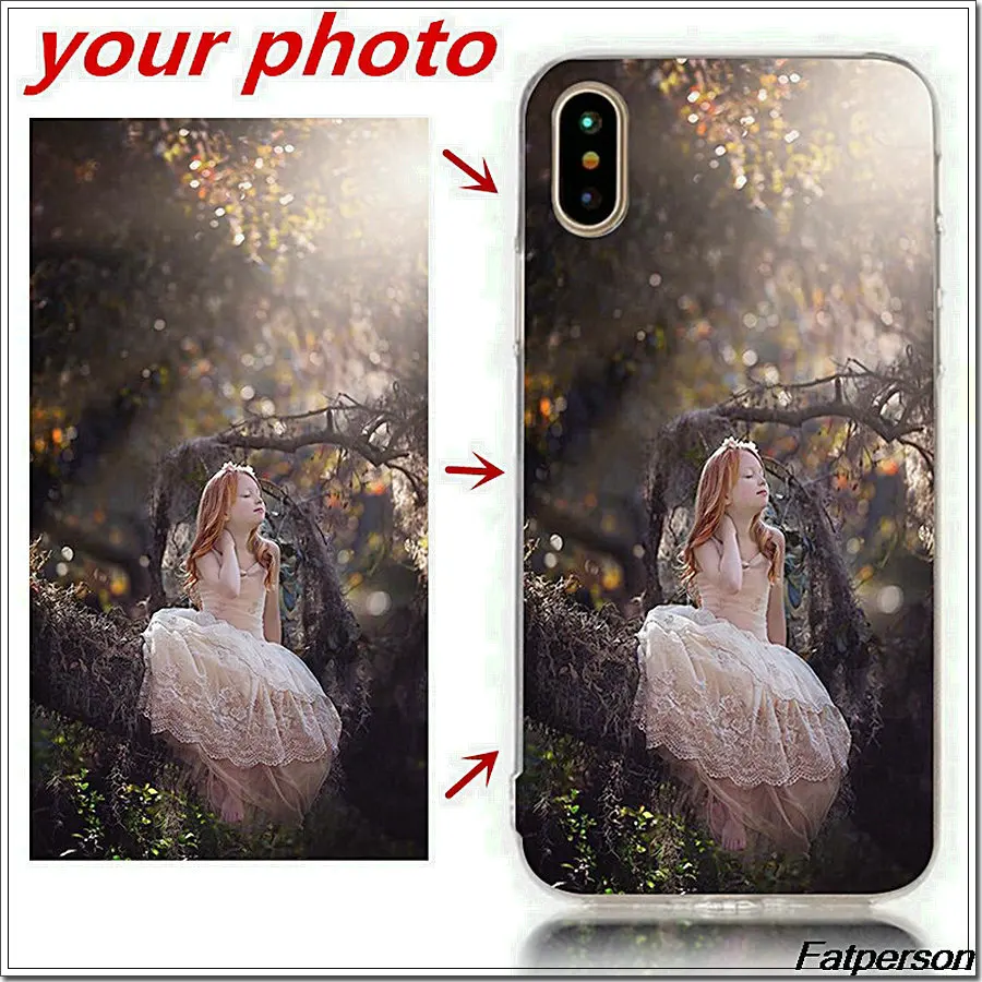 Personalised iphone case DIY soft unique design custom photo phone for Coque X XS XR MAX 5s 6 6s 7 8plus | Мобильные телефоны и
