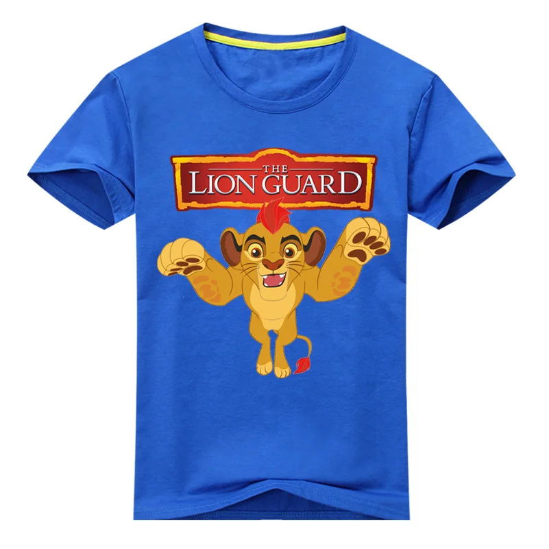 

Children Boys T-shirt Costume Tees The King of Lion Guard Simba Short Sleeve 100% Cotton T Shirt boy Tee Tops Clothes For Girls