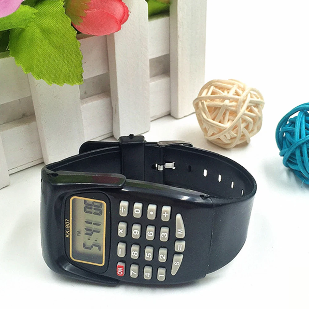 

Exam Oriented Wrist Students Calculator Watch Mini Multifunctional Portable Digital Display Date Gift Electronic Fashion Kids