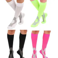 Стиль, спортивные носки, Компрессионные носки, гольфы, обтягивающие, градуированные, поддержка, лоскутные, для бега, для фитнеса, модные, хит