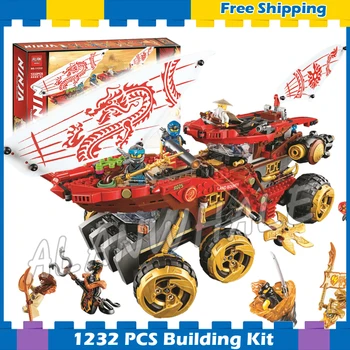 

1232pcs Ninja Land Bounty 11332 Figure Building Blocks Children Toy Compatible With