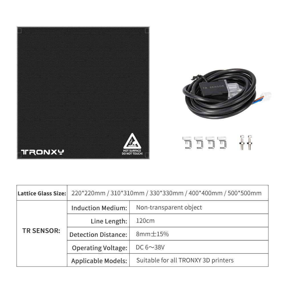 Sensor de Nível Automático tr Mais Vidro de Treliça Pode Detectar Todos os Objetos Não Transparentes Tronxy 3d Acessórios de Impressora Detecção de Viveiro - Imagem 2