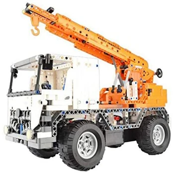 

2.4Ghz Remote Control Building Block Construction Truck Model Crane Brick Stacking Blocks Crane Toys for Children