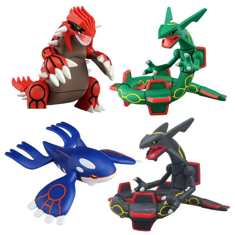 Мультфильм солнце и луна Kyogre Groudon Rayquaza фигурку модель игрушки аниме фигурка куклы