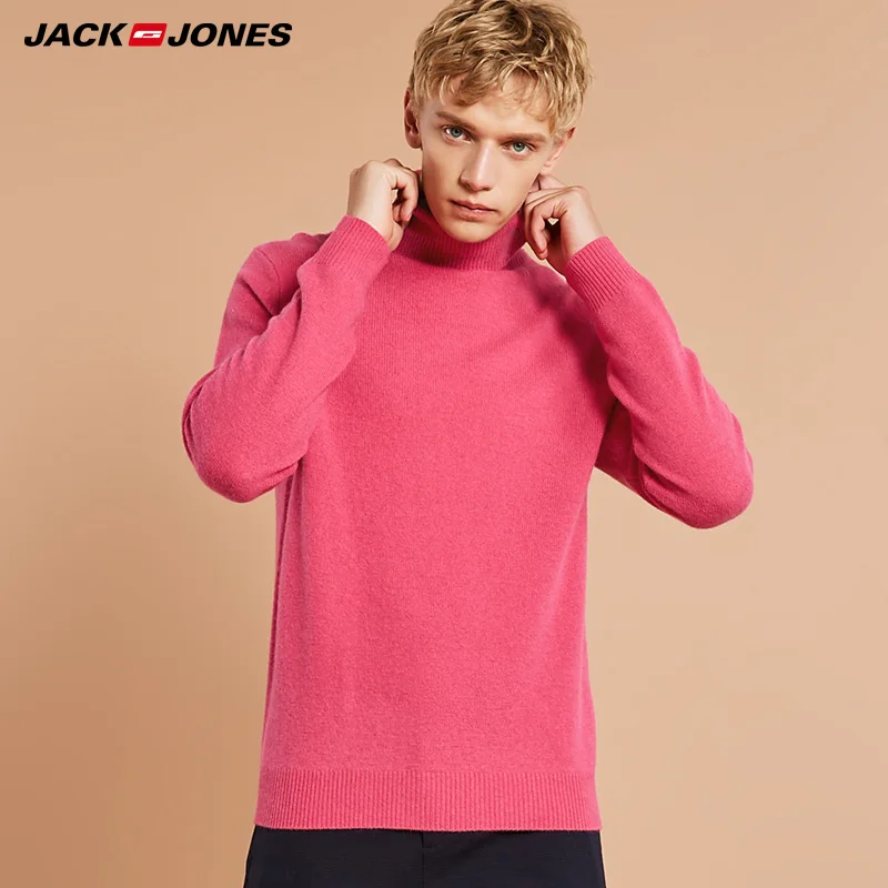 JackJones осень и зима мужской чистый цвет с высоким воротом шерстяной свитер | 218425519