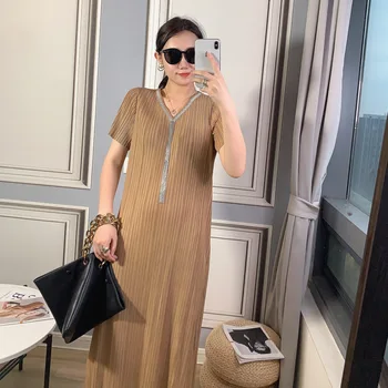 

Women Summer Pleated Dress New Design In Summer 2020