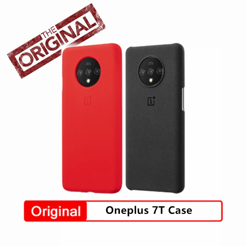 

Original Oneplus Official case for oneplus 7T oneplus 7 7 pro sandstone silicone aramid carbon fiber official back cover