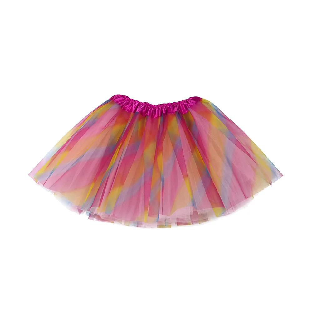 Милые однотонные балетные юбки-пачки высокого качества для маленьких девочек; нарядные вечерние юбки; детские юбки для девочек; юбка принцессы; vestidos - Цвет: Многоцветный