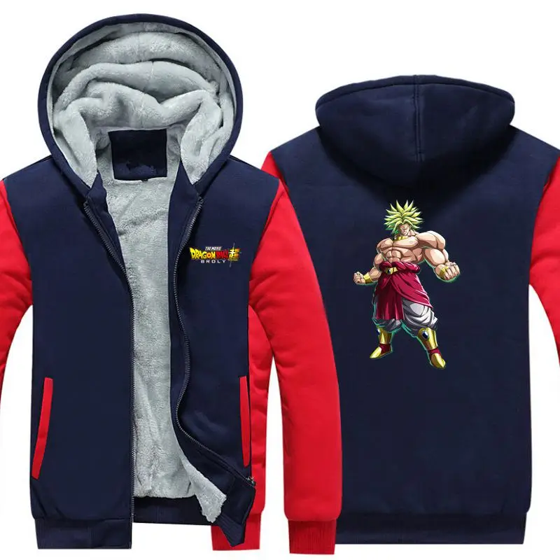 11 Жемчуг дракона супер broly утолщаются толстовки с капюшоном костюм аниме для косплея DBZ зимнее теплое пальто с капюшоном мужская одежда для взрослых - Цвет: 11