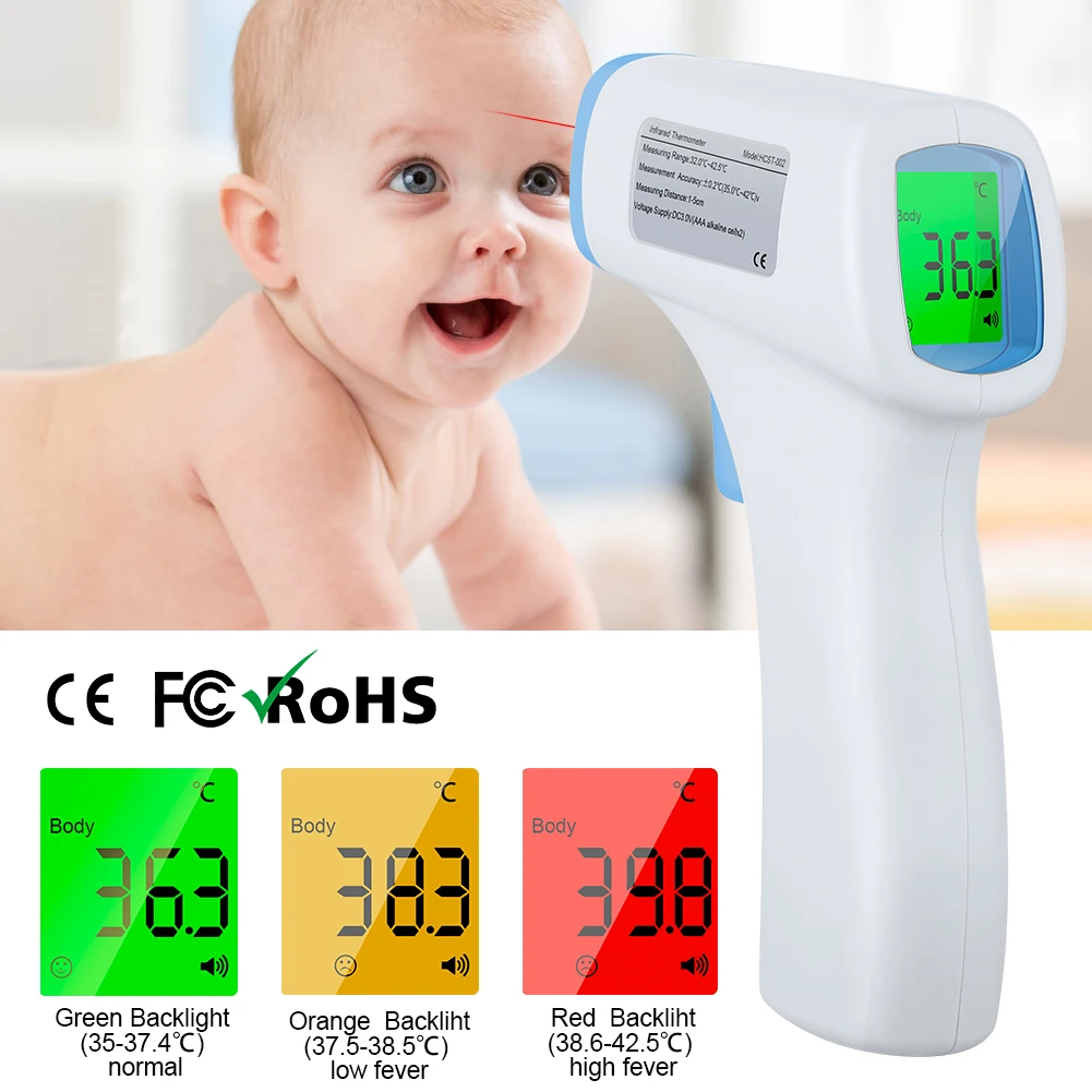 

Muti-fuction Baby/Adult Digital Termomete Infrared Forehead Body Thermometer Gun Non-contact Temperature Measurement Device