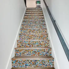 LT003 новые стильные креативные наклейки на ступеньки цветные каменные Семейные офисные гостиничные классные лестницы декоративные наклейки