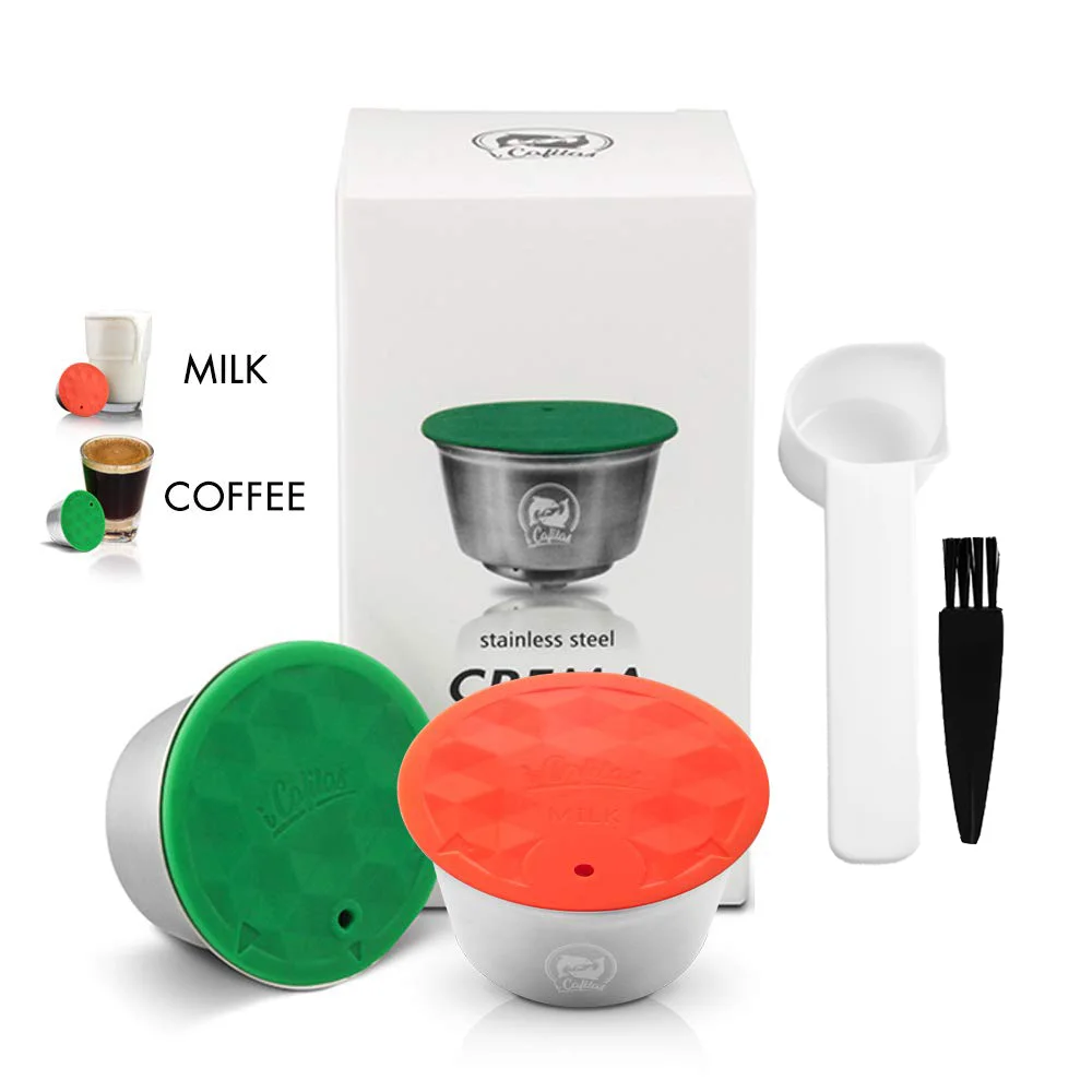 In Acciaio Inox Riutilizzabile Schiuma Di Latte Caffè Filtri Compatibile Per Nescafé Dolce Gusto Riutilizzabile Tazza Di Caffè Capsule Di Ricarica
