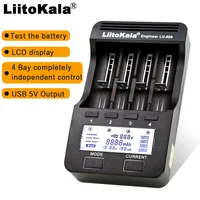 Liitokala lii500 LCD 3.7V/1.2V AA/AAA 18650/26650/16340/14500/10440/18500 caricabatterie con schermo lii-500