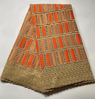 

African dry lace fabrics 2019 high quality Swiss voile laces in Switzerland stones African lace materials for man women 5 yards