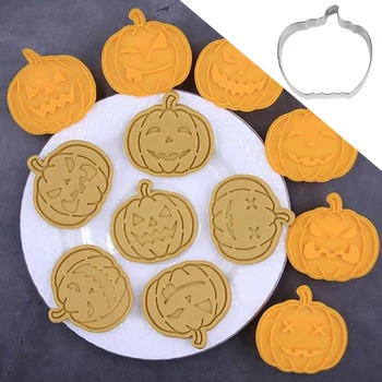 

Pumpkin cookies cutter mold for Halloween decoration bat ghost skeleton pumpkin cookie cutter biscuit mold Halloween baking tool