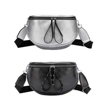 

Women Chest Bag 2020 New Waist Packs Pure Color Shell Leather Messenger Shoulder Bag Phone Money Chest Bags Messenger Bags