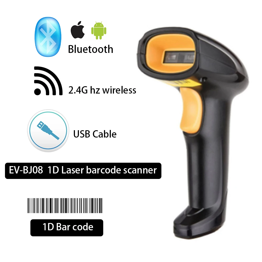 Scanner Di Codici A Barre Bluetooth Scanner Di Codici A Barre 1D Scanner Di Codici A Barre Wireless Scanner Di Codici A Barre Bluetooth Supermercato B
