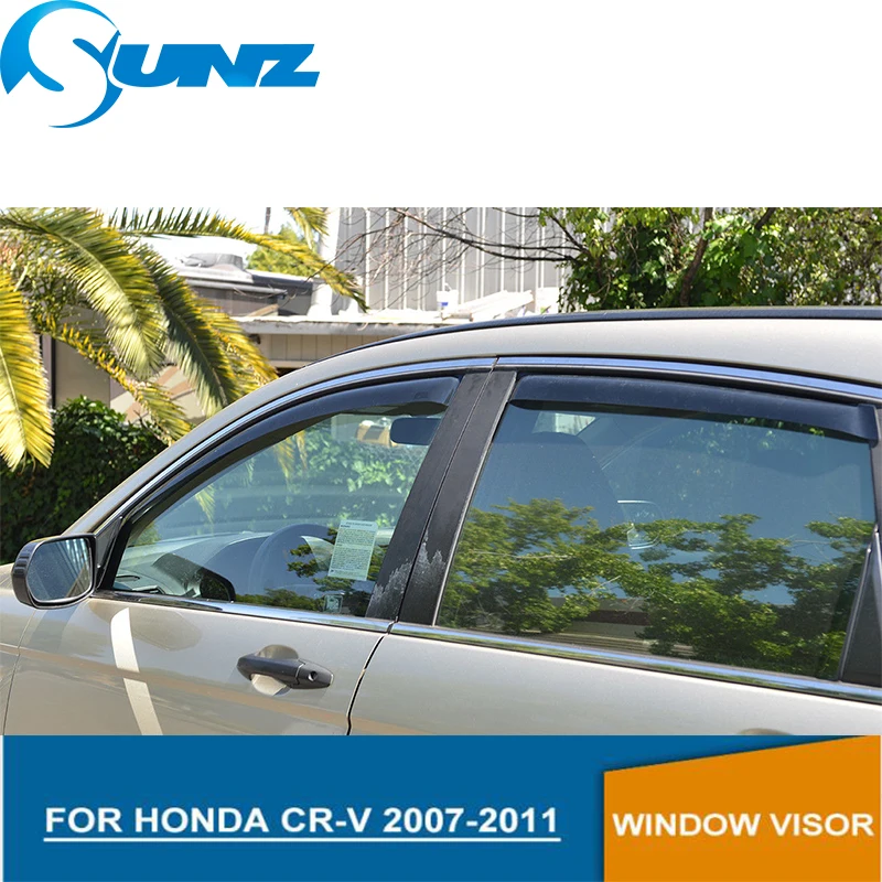 

Car window rain protector for HONDA CRV 2007-2011 door visor for HONDA CR-V 2007 2008 2009 2010 2011 accessories SUNZ