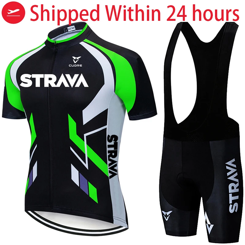 Трикотажный комплект STRAVA с коротким рукавом для езды на велосипеде шорты и