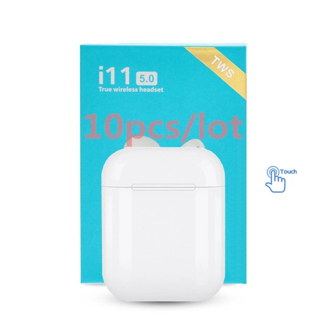 i11 white Touch 10 шт./партия i11 TWS Bluetooth 5,0 беспроводные наушники мини наушники i7s с микрофоном для iPhone X 7 8 samsung S6 Xiaomi huawei - Цвет: i11 white Touch
