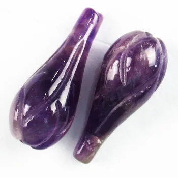 

10pcs Natural Amethysts Flower Bud Pendant bead 10x21mm