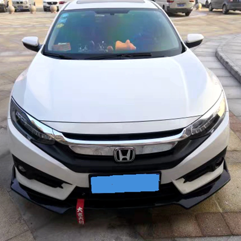 Передний бампер для губ Диффузор для Honda Civic переднего бампера Диффузор защитные бамперы тюнинг-пакет для Honda Civic