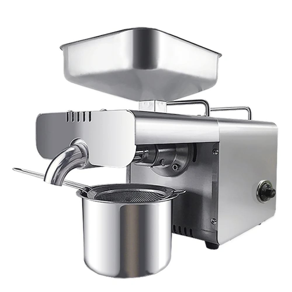 

Automatic Oil Press Machine Cold Hot Oil Extraction Presser for Peanut walnut Coconut Sesame Household with Temperature Control