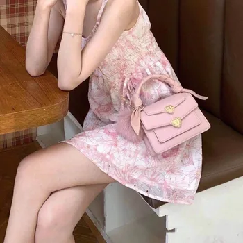 

2020 New Style Limited Set Fashion Portable Shoulder Cross-Body Pu Square Sling Bag Girl's Bag Handbag