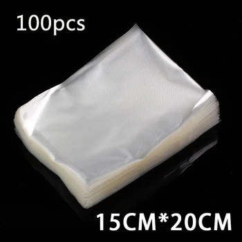 

100 Pieces 15x20cm Pack Packaging Food For Tea Fruit Meat Storage Eco Friendly Food Vacuum Bag Storage Bags