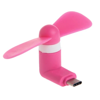 

Mini Portable Type-C Mobile Phone Cooling Fan Super Mute For Android LG Huawei R2JB