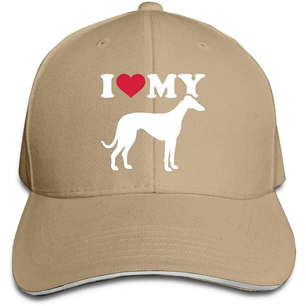Мужская и Женская бейсбольная кепка I Love My Italian Greyhound Trucker