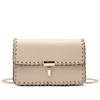 

2019 new fashion women's bag chain single-shoulder bag cross-body women's bag string chain decorative layer small square bag