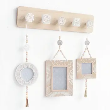 

Nordic Wood Coat Hanger Wall Hook Home Decorative Clothes Hangers Key Holder Wall Mounted Coat Rack Key Hanger Wall Shelf