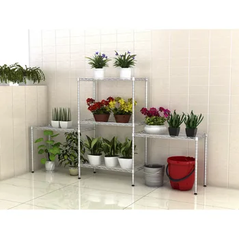 

Kitchen Stuff Storage Rack Holder Rack Shelf Mesh Design Multi-functional Rack Standing Type for Kitchen FUrniture supplies