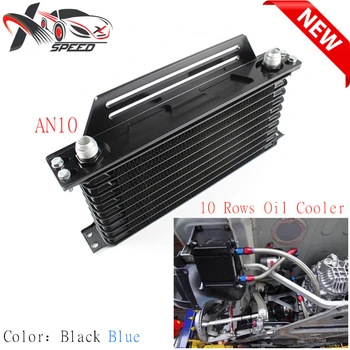 

Oil cooler 10 row AN10 universal purpose oil cooler radiator automobile retrofit cooler assembly and mounting bracket