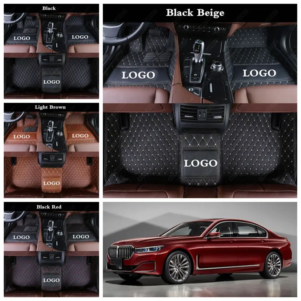 Автомобильные коврики для Bmw 7 серия 730Li 740Li XDrive 750Li 760Li 740e E65 E66 F01 F02 G11 G12 автомобиля