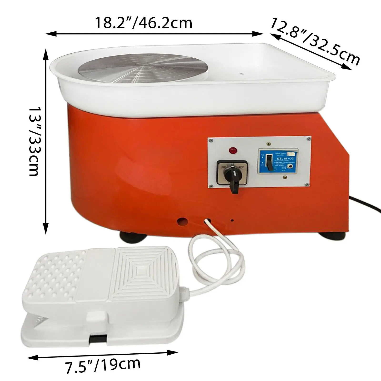 VEVOR Ceramica Tornio 280W di Ceramica Elettrico Ruota del Vasaio Macchina  Kit 25 centimetri 0 300 RPM 220V di Controllo del piede Strumenti di  Formatura per L'insegnante|Refrigerator Parts| - AliExpress