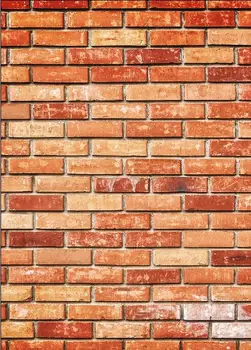 

Vinyl Custom Photography Prop Brick Wall and Wood Planks theme Photo Studio Background S181221-0155