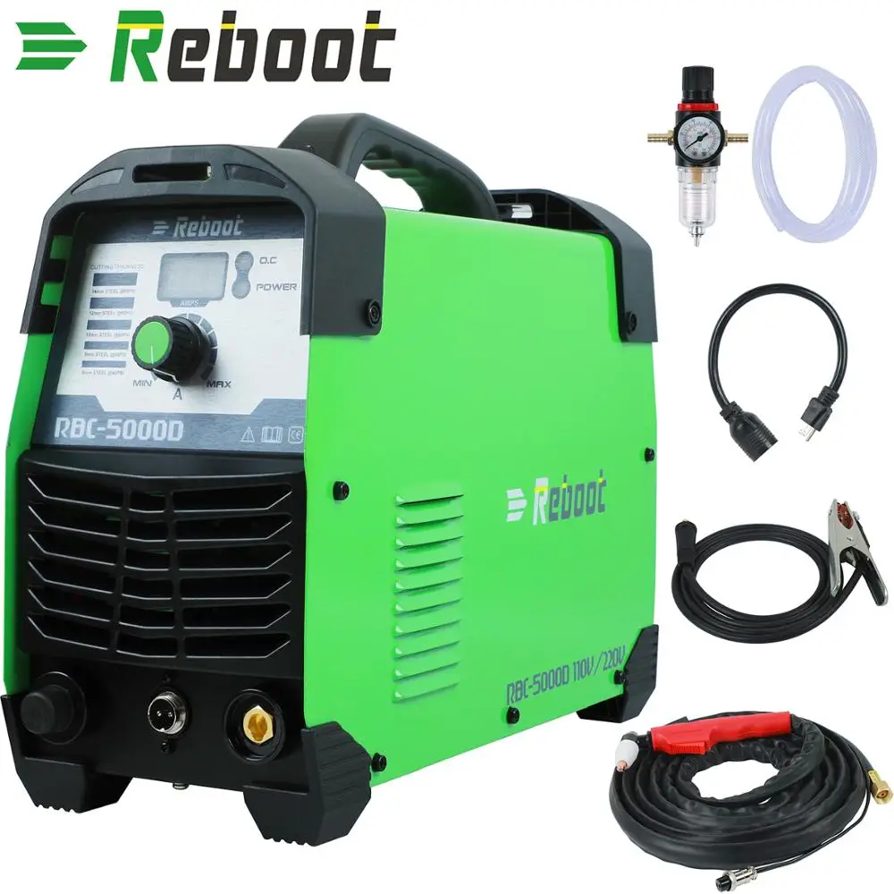 

Reboot Plasma Cutter 50Amps Automatic 110/220V Dual Voltage Cutter AC 1/2" Clean Cut Inverter Cutting Machine IGBT Welder