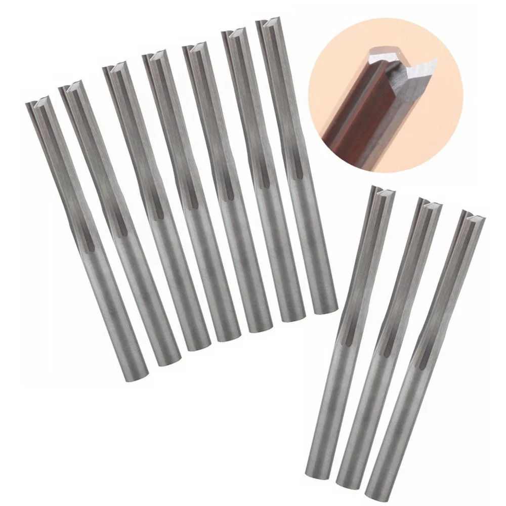

1/8 Shank Straight Slot Nose End Mill CNC Router Bits Double Flute Cutter Route