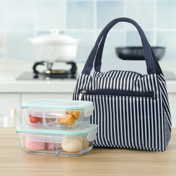 

Cartoon Printed Lunch Bag Handheld Insulated Thermal Cool Bags Picnic Food Box SEC88